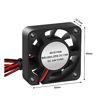 Вентилятор для 3D принтера 40x40x10mm, 24V DC-1