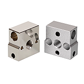 Термокубик для 3D принтера Creality CR-6 SE/Ender3 v2 neo, CNC фрезерованный алюминий