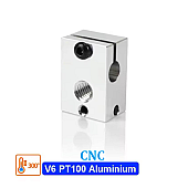Термокубик E3D V6 РТ100 CNC, алюминий для 3D принтера