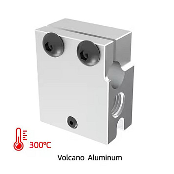 Термокубик E3D Volcano, алюминий для 3D принтера