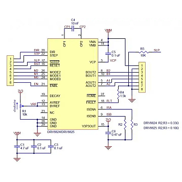 Драйвер шагового двигателя DRV8825-6