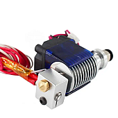 Хотенд экструдера E3D V6 0.4/1.75 mm J-Head c вентилятором