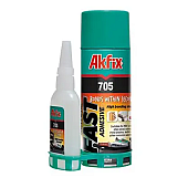 Клей Akfix 705 двухкомпонентный 400 мл/100 гр