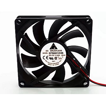 Кулер 8010 AFB0812LB 12V 0.2A 2.4W Delta Electronics, втулка