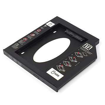 Переходник 9.5 мм для установки второго 2.5" SSD/HDD SATA 3.0 в отсек DVD