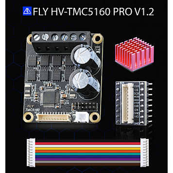 Наружный драйвер высокого напряжения FLY HV-TMC5160 Pro v1.2, 24-48В, 6А, Mellow