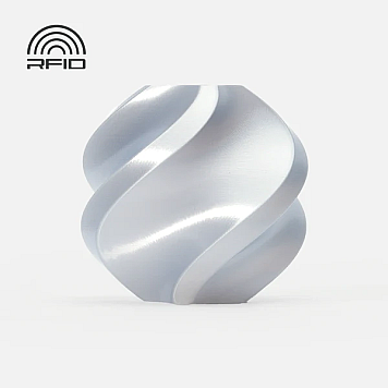 Пластик Bambu Lab PLA Silk Серебро Ø1,75мм Вес:1кг 