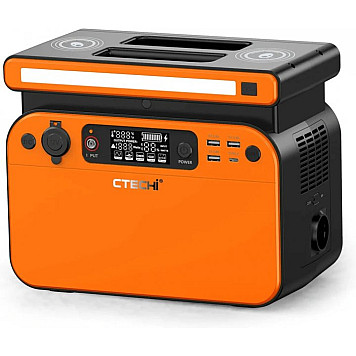 Портативная зарядная электростанция CTECHI GT 500 ВТ с батареей LIFEPO4 