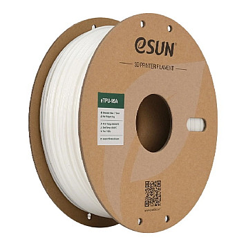 eTPU-95A Filament (пластик) для 3D принтера Esun 1кг, 1.75мм, белый (ETPU-95A175W1)