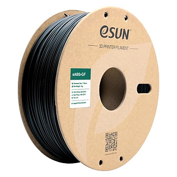 eABS-GF Filament (пластик) для 3D принтера eSUN 1кг, 1.75мм, черный (eABS-GF175N1)
