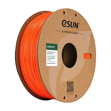 eABS+HS Filament (пластик) для 3D принтера Esun 1кг, 1.75мм, оранжевый (eABS+HS-175O1)