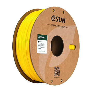 eABS+HS Filament (пластик) для 3D принтера Esun 1кг, 1.75мм, желтый (eABS+HS-175Y1)