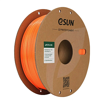 ePETG+HS Filament (пластик) для 3D принтера Esun 1кг, 1.75мм, оранжевый (ePETG+HS-175SO1)