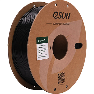 ePLA Plus HS Filament (пластик) для 3D принтера Esun 1кг, 1.75мм, черный (EPLA+HS-P175B1)