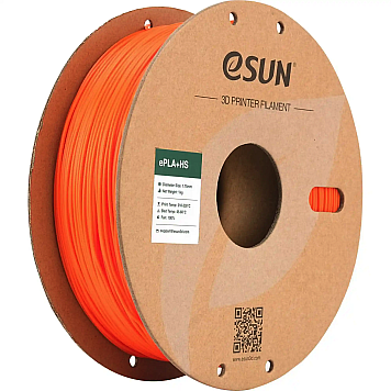 ePLA Plus HS Filament (пластик) для 3D принтера Esun 1кг, 1.75мм, оранжевый (EPLA+HS-P175O1)