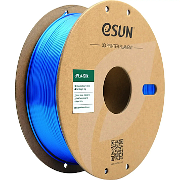 eSilk-PLA Filament (пластик) для 3D принтера Esun 1кг, 1.75мм, синий (eSilk-PLA175U1)