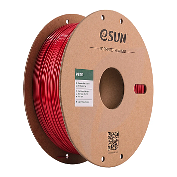 PETG Filament (пластик) для 3D принтера Esun 1кг, 1.75мм, пожарно-красный (PETG175FR1)