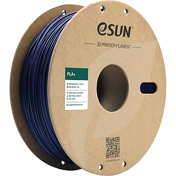 PLA Plus Filament (пластик) для 3D принтера Esun 1кг, 1.75мм, темно-синий (PLA+175DU1)