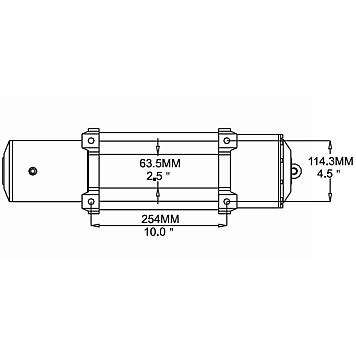 Лебедка автомобильная T-Max PEW-9000 - 12 вольт / 4080 кг - 9000 lb PERFORMANCE-2
