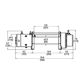 Лебедка автомобильная WARN Tabor 8K - 12 вольт - 3630 кг-1