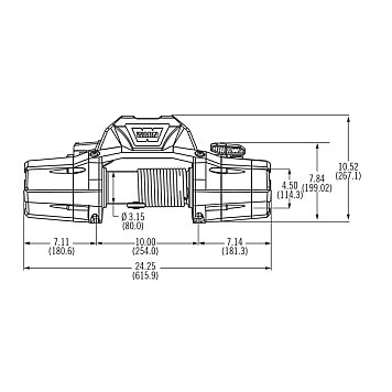 Лебедка автомобильная WARN ZEON 10 - 12 вольт - 4536 кг-1