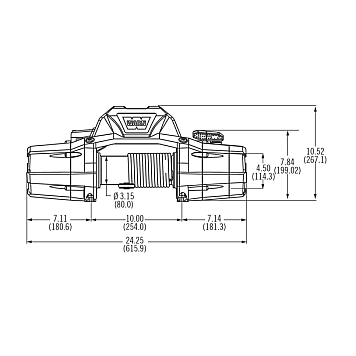 Лебедка автомобильная WARN ZEON 12 - 12 вольт - 5443 кг-1