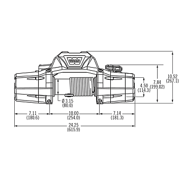 Лебедка автомобильная WARN ZEON 8-S - 12 вольт - 3630 кг-1