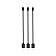 Комплект кабелей Timstool USB to Lightning 0.21 м 3 шт Black