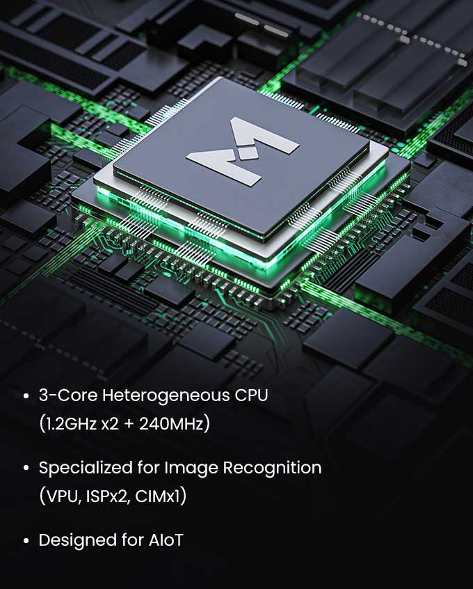 «Мозги» Ankermake M5 представлены 3-ядерным процессором MIPS Ingenic X2000. 2 ядра работают с частотой 1,2 ГГц, еще одно поддерживает 240 МГц. 