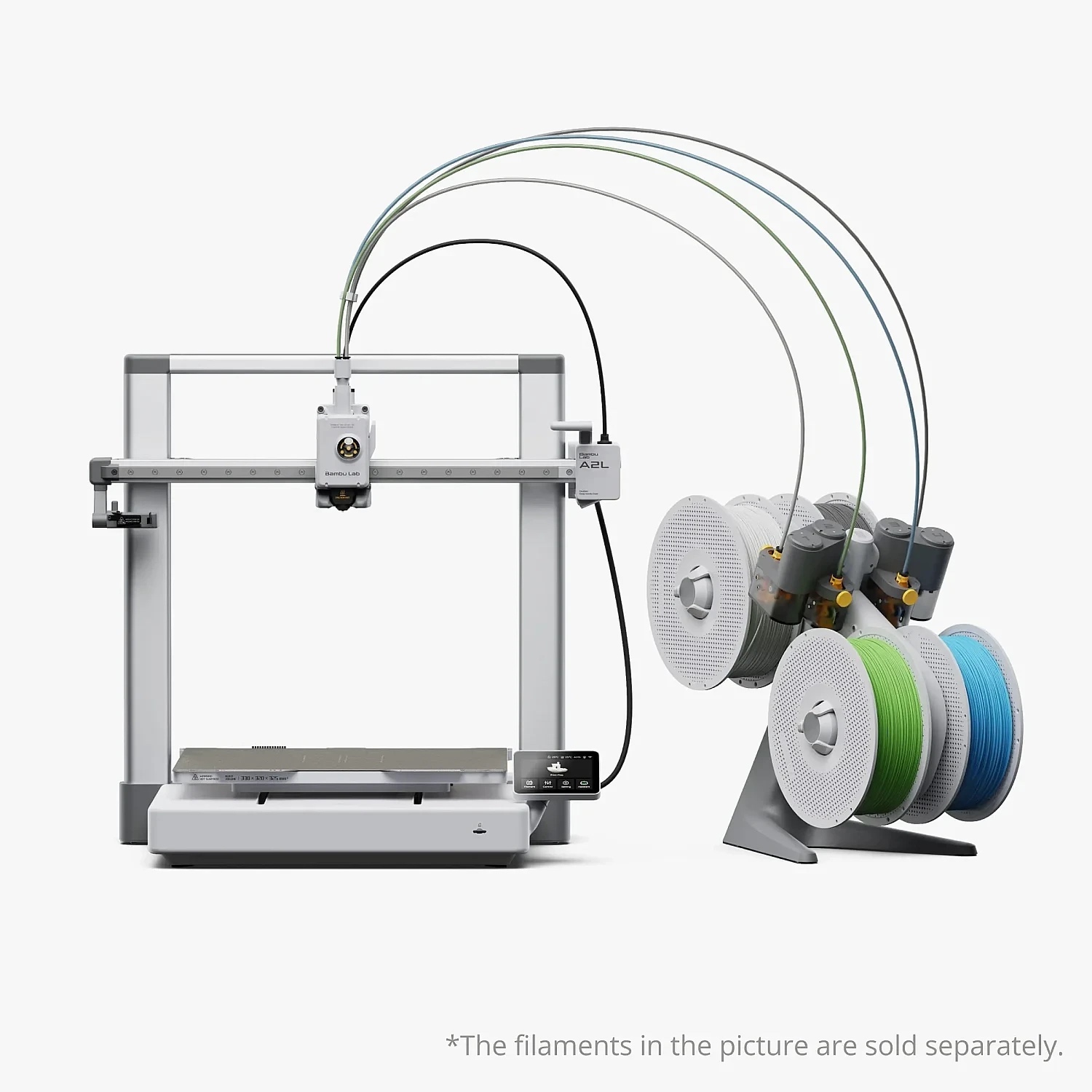 3D принтер Bambu Lab A2L Combo – универсальный высокоскоростной FDM-комплекс увеличенного формата. Главное преимущество модели – вместительная рабочая зона размером 330×320×325 мм.