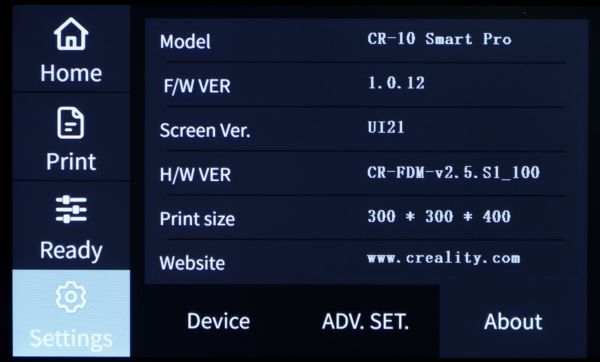 4,3-дюймовый дисплей имеет Creality CR-10 Smart Pro - купить в Украине Киеве
