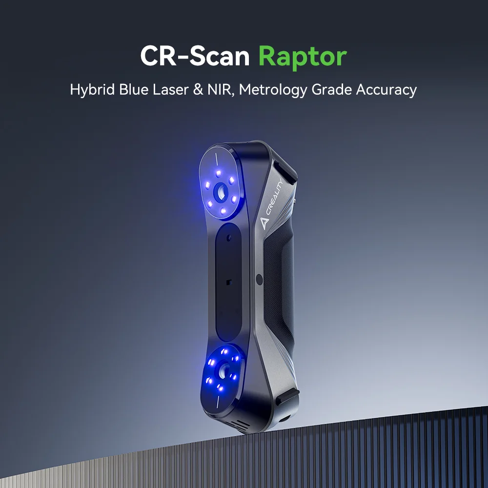 3D сканер Creality CR-Scan Raptor дополнен 3Д камерой с разрешением 2300000 пикселей