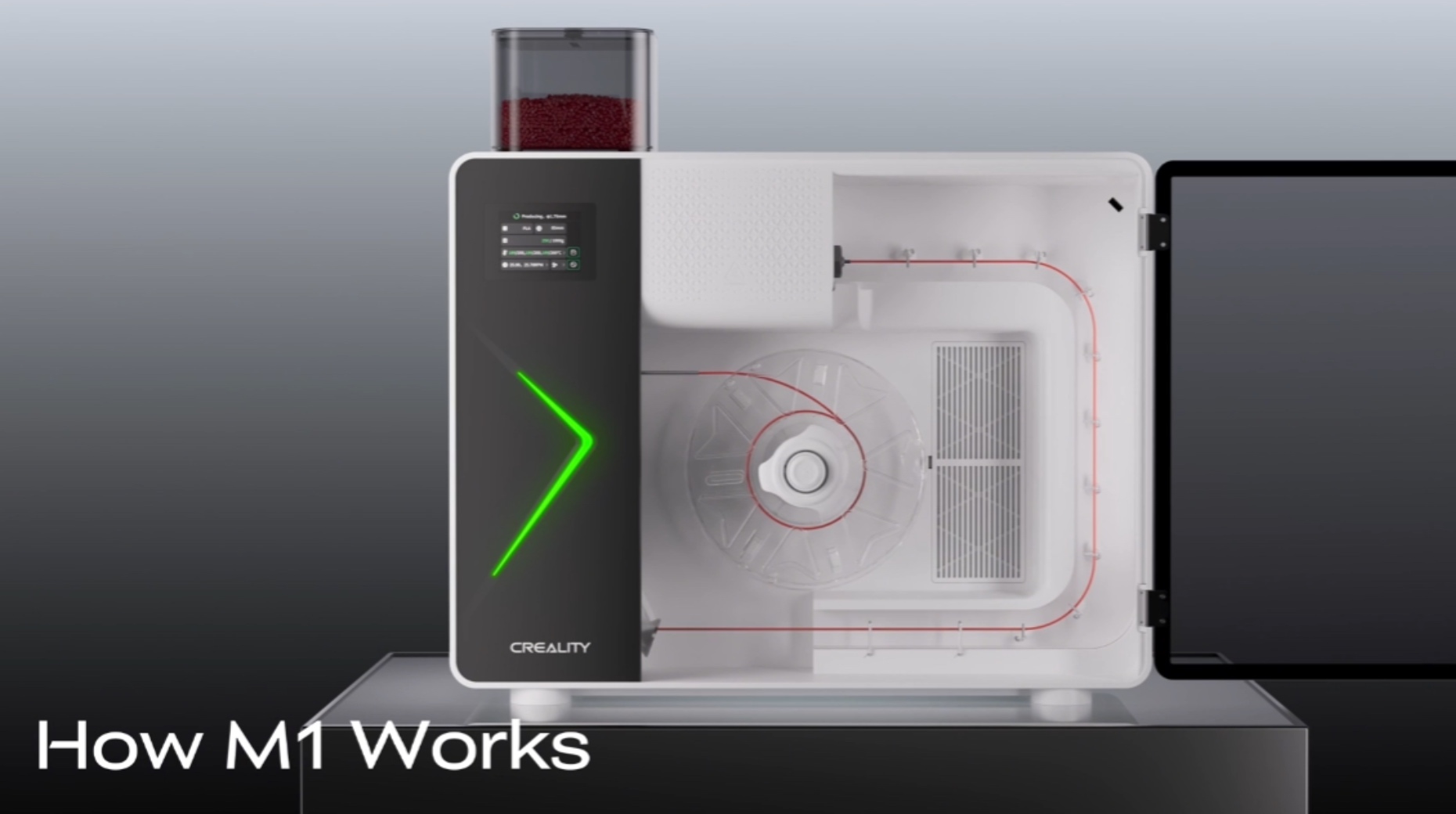 Настольный экструдер Creality Filament Maker M1 – это инновационная производственная система «все-в-одном»