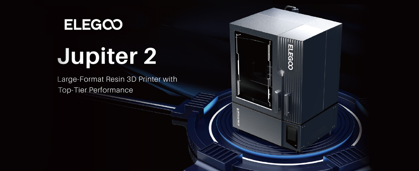 3D-принтер Elegoo Jupiter 2 для высокоточной LCD-печати крупных моделей