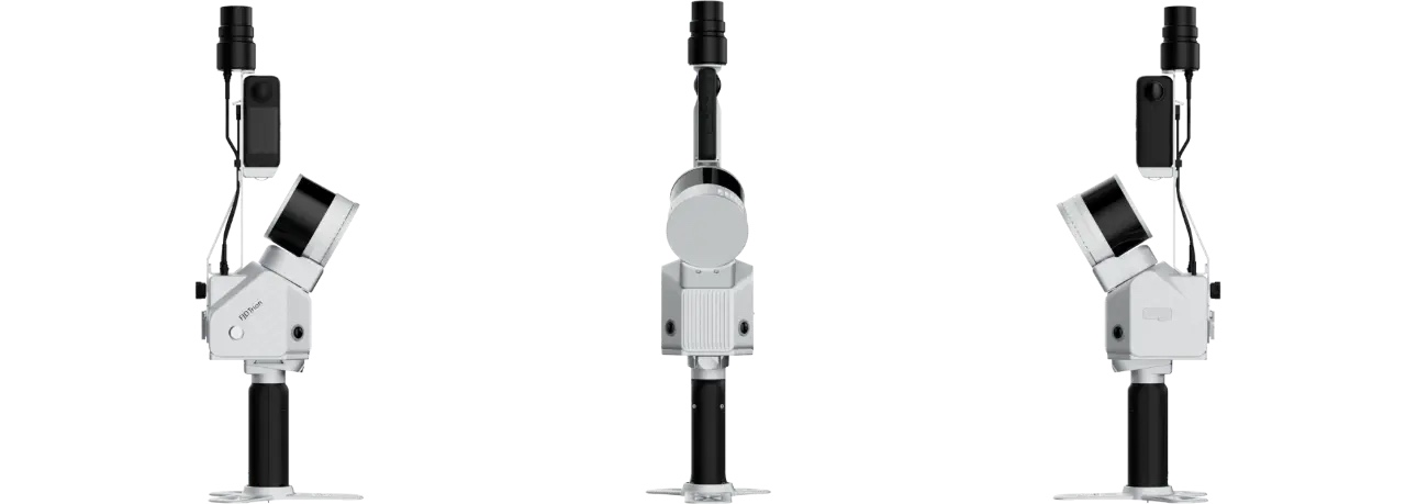 Портативный 3D сканер FJDynamics Trion S2 представляет собой высокотехнологичный мобильный LiDAR-комплекс нового поколения, разработанный для оперативной трехмерной оцифровки пространств. Благодаря гибридной технологии Multi-SLAM и визуально-инерциальной одометрии (VIO), сканер безупречно рассчитывает траекторию и строит стабильные облака точек.