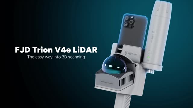3D сканер FJD Trion V4e LiDAR представляет собой компактное высокопроизводительное решение нового поколения. Главным эргономическим преимуществом этого устройства выступает исключительная портативность и минимальный вес основного блока.